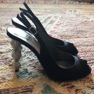 Stuart Weitzman ‘Peeper’ Pumps with Crystal Heel